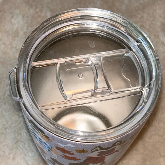 Clementine Paper Inc Dog Tweed Travel "Fall Dogs" Cup 20oz Tumbler With Lid #880 - Picture 5 of 11